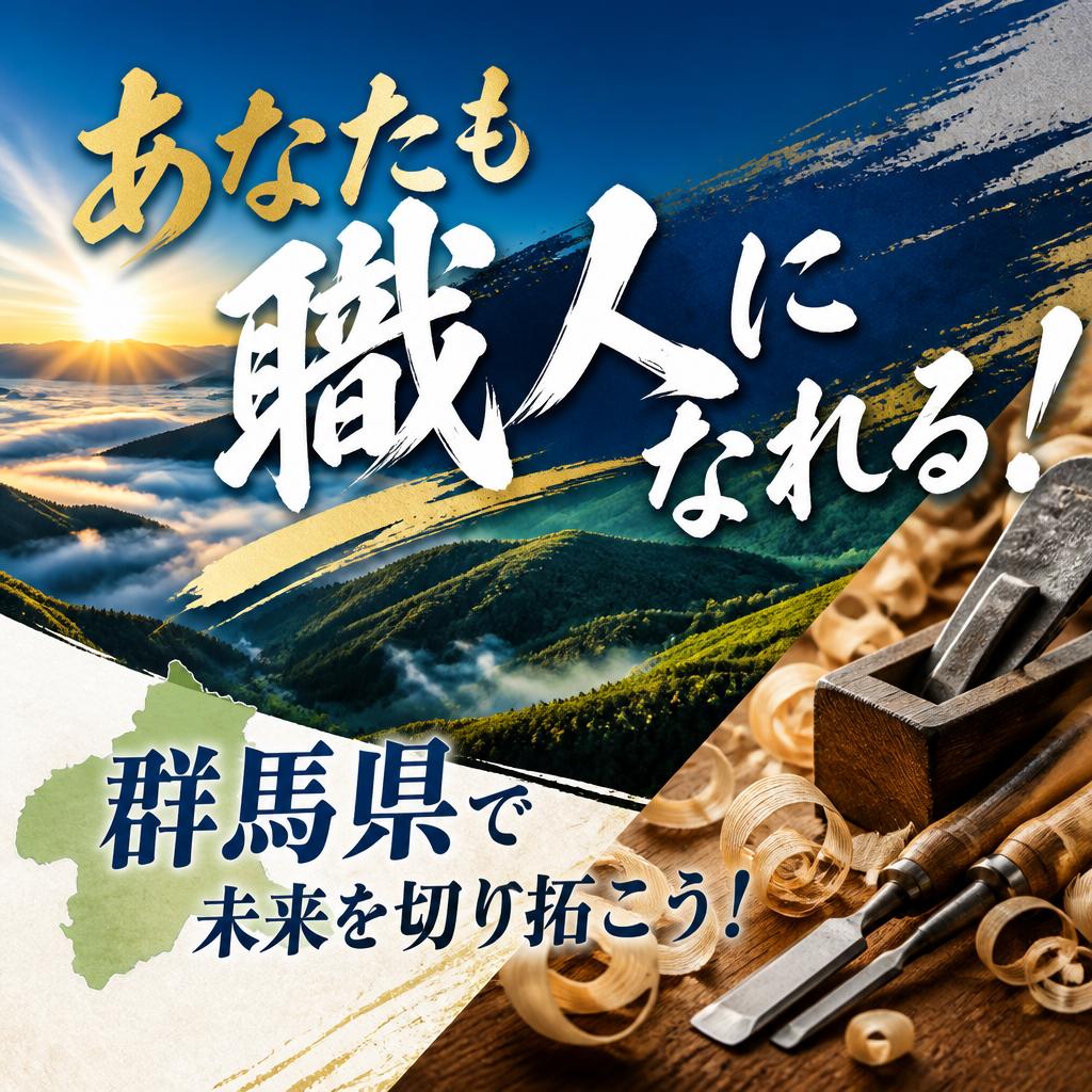 あなたも職人になれる！群馬県で未来を切り拓こう！