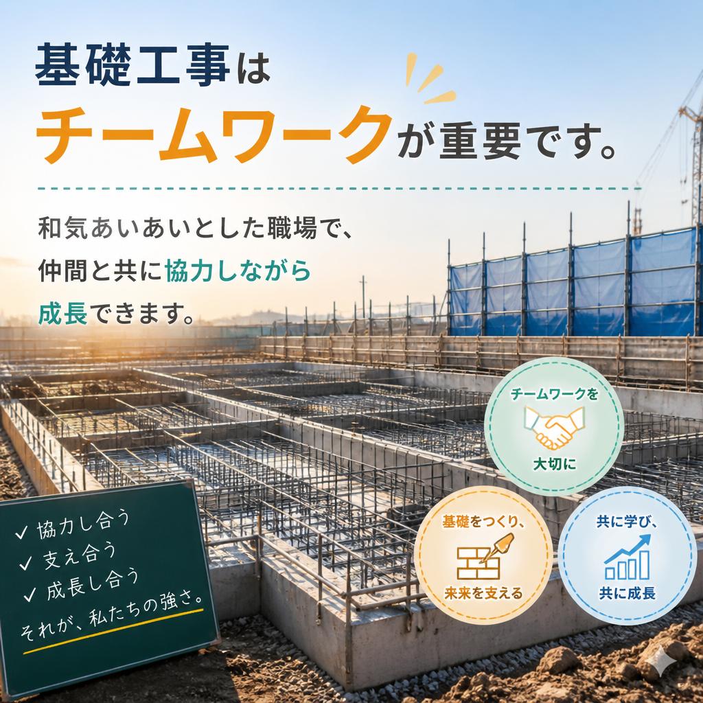 チームで支える現場作業
